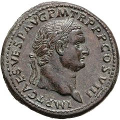 Sestertius - Titus PAX AVGVSTI S C, Pax