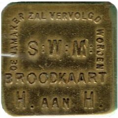 Bread token - Broodkaart Hand aan Hand Aalst