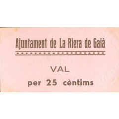 25 Céntimos La Riera de Gaià