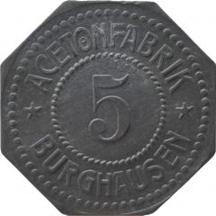 5 Pfennig - Burghausen an der Salzach Acetonfabrik
