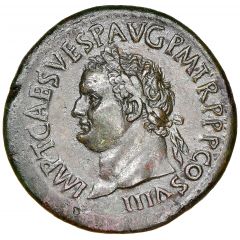 Sestertius - Titus PAX AVGVST S C, Pax