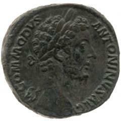 Sestertius - Commodus TR P VIII IMP V COS IIII P P S C, Annona, Concordia, and Victory