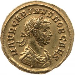 Aureus - Carinus as Caesar PAX AETERNA, Pax