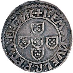 1/2 Tostão `Hybrid`- João III/Manuel I 1st type, Lisboa