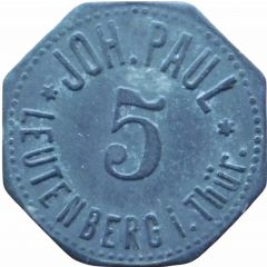 5 Pfennig - Leutenberg Joh. Paul