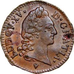 1/2 Sol - Louis XV 2nd portrait