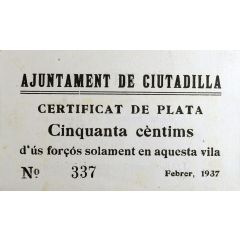 50 Céntimos Ciutadilla