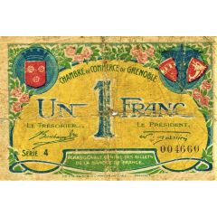 1 Franc - Chambre de Commerce de Grenoble 38