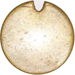 Token with a conical notch