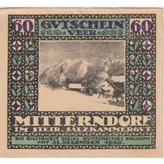 60 Heller Mitterndorf