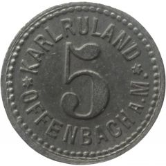 5 Pfennig - Offenbach Karl Ruland