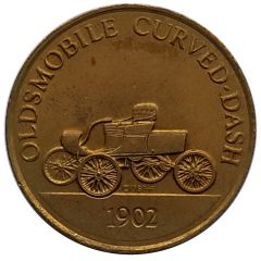 Franklin Mint - Collection of Antique Car Coins - Series 2 Oldsmobile Curved-Dash