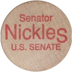 Wooden Nickel - Senator Nickles