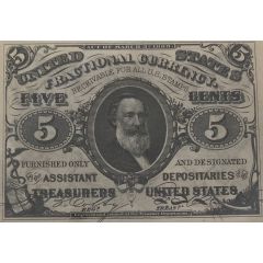 5 Cents `Fractional Currency` - 3rd series