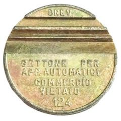 Token - Gettone Apparecchi Automatici 124, K