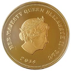 1 Crown - Elizabeth II D-Day Anniversary, Gold