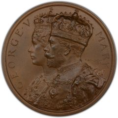 Medal - George V Coronation, Spink, bronze, 64mm