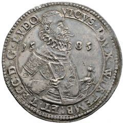 1 Thaler - Louis Marriage with Ursula of Pfalz-Veldenz