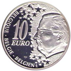 10 Euros - Albert II Belgian Railway