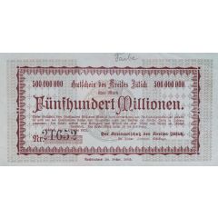 500 000 000 Mark Kreis Jülich