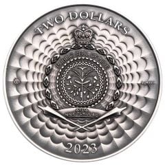 2 Dollars - Charles III Dragon