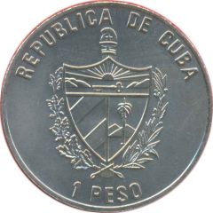 1 Peso 1st. Wind Rose of Juan de la Cosa