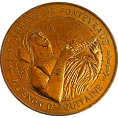 Monnaie de Paris Tourist Token - Abbaye de Fontevraud Aliénor d`Aquitaine