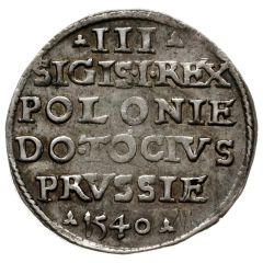 Trojak elbląski - Sigismund I the Old Elbląg mint