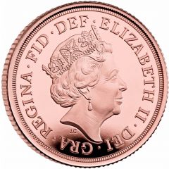 1 Sovereign - Elizabeth II 5th portrait, Platinum Jubilee