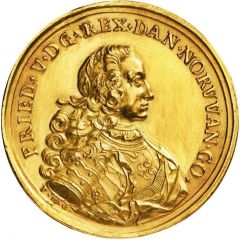 Medal - Frederik V Accession, gold issue