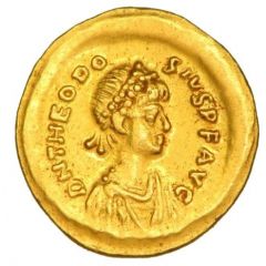 Tremissis - Theodosius II VICTORIA AVGVSTORVM, Constantinopolis