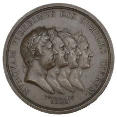 Medal - George III Treaty of Paris, T. Halliday