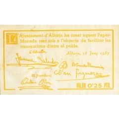 25 Céntimos Alforja