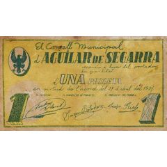 1 Peseta Aguilar de Segarra
