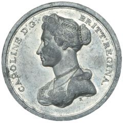 Medal - George IV Death of Caroline, Kempson, white metal