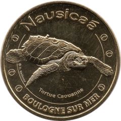 Monnaie de Paris Tourist Token - Boulogne-sur-Mer Nausicaä - Tortue Caouanne