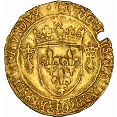 Gold Ecu with sun of Brittany - Louis XII