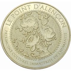 Monnaie de Paris Tourist Token - Le point d`Alençon Patrimoine Culturel Immatériel de l`Humanité