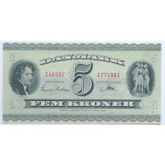5 Kroner `Fem spir` Portrait and Landscape