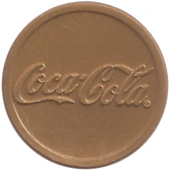 Shopping Cart Token - Coca Cola gold