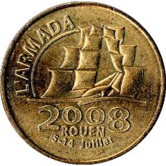 Monnaie de Paris Tourist Token - Rouen L`Armada 2008