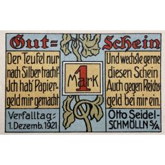 1 Mark Weinhandlung Otto Seidel