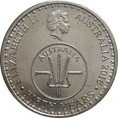 10 Cents - Elizabeth II 4th Portrait - 50th Anniversary of Decimal Currency