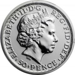 50 Pence - Elizabeth II 5th portrait, 1/4 oz Fine Silver