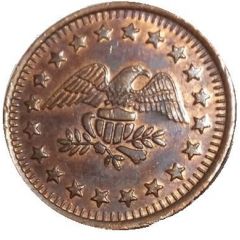 No Cash Value - Eagle looking right - Bronze