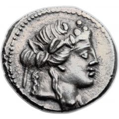 Denarius Volteia: Marcus Volteius, M•VOLTEI•M•F