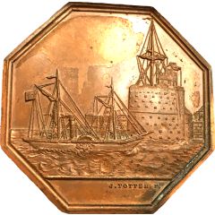 Token - Le Havre steam liner company of the Finistère Restrike