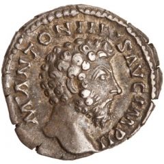 Denarius - Marcus Aurelius CONCORD AVG TR P XVII COS III, Concordia and Spes