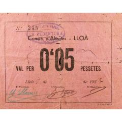 0.05 Pesetas Lloà