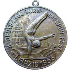 Medal - 2nd prize medal - German Gymnastics and Sports Festival Leipzig